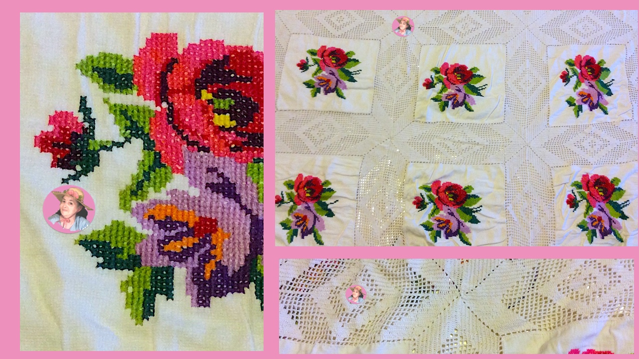 Flores en punto de cruz  cross stitch 
