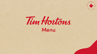 Tim Hortons menu 1