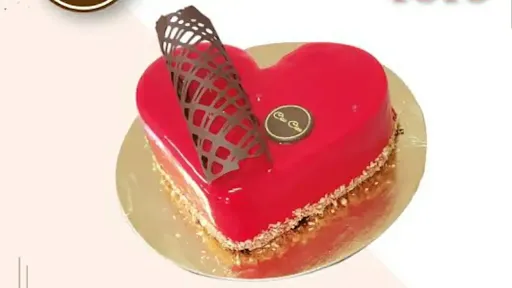 Strawberry Heart Shape Cake.