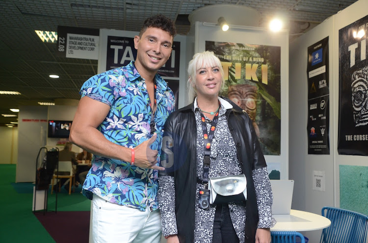 Tahiti directors Ken Carlter and Serena Forgeas at the 77th edition of Cannes Festival in France on May 16, 2024.