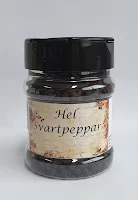 Svartpeppar, hel, 100g.