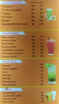 Drunken Panda menu 1