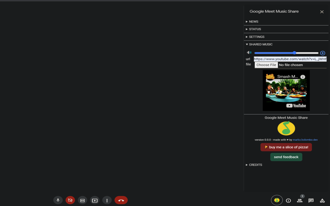 Shared Music for Google Meet Preview image 0