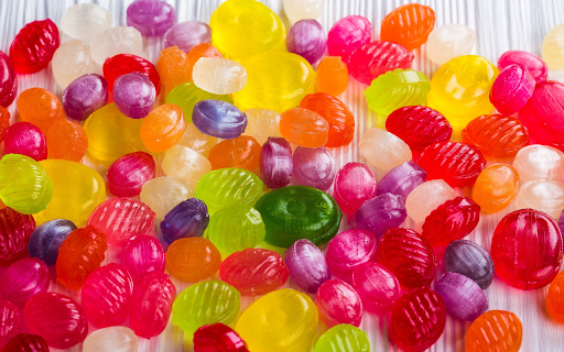 Colored candy