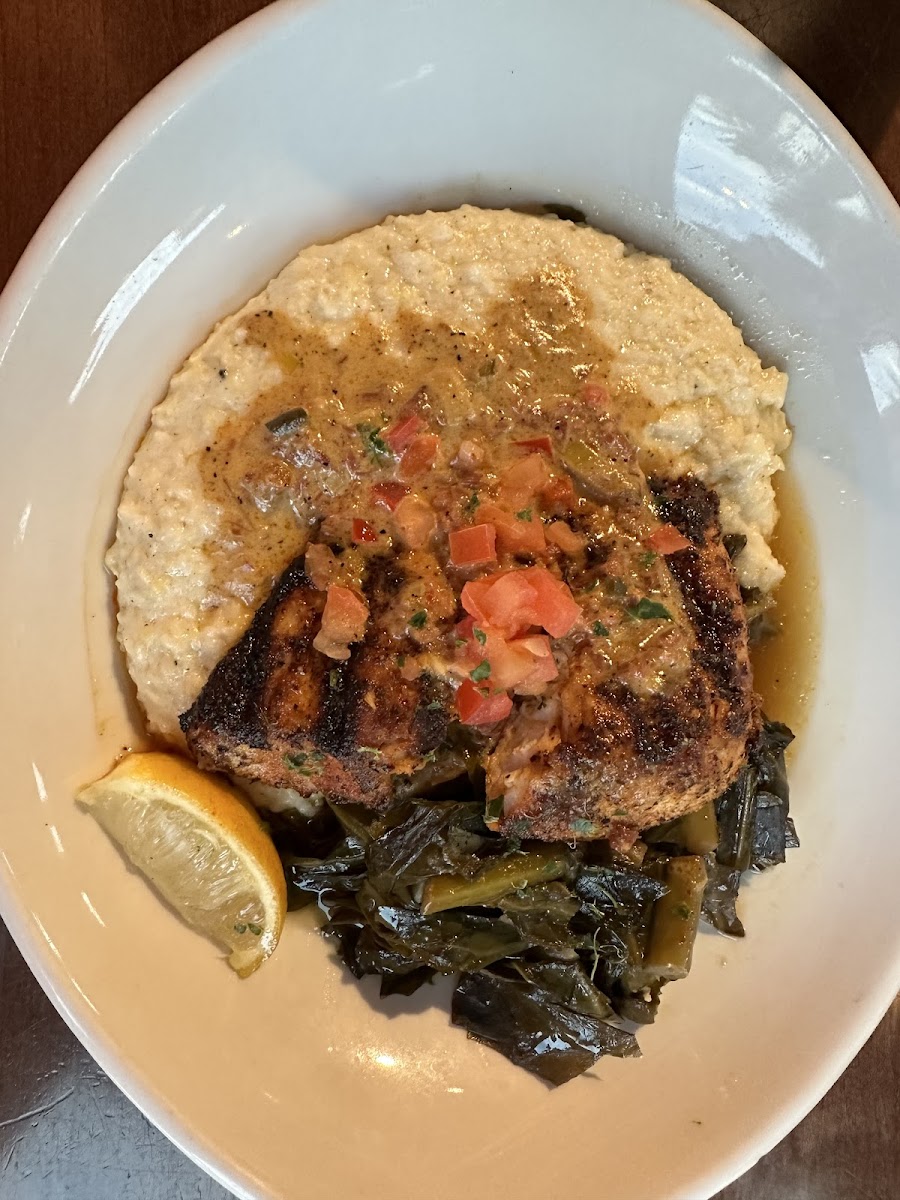 Fish greens and grits!