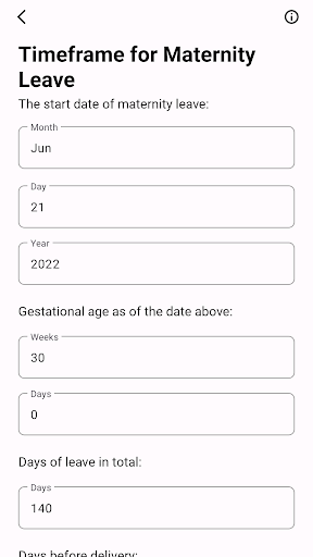 Screenshot Obstetric Calculator