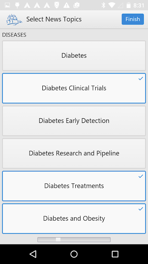 Android application Northern Light Pharma News screenshort