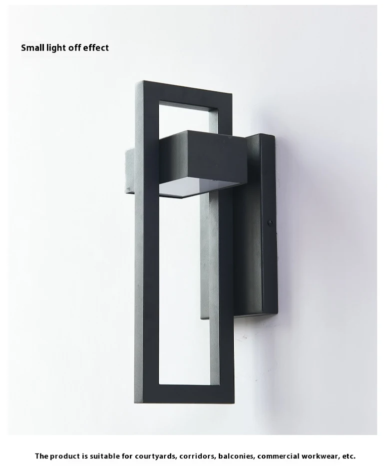 LED Outdoor Modern Rainproof Balcony Simple Villa Waterproof Wall Lamp, perfect for outdoor use, providing stylish and r
