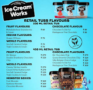 Ice Cream Works menu 1