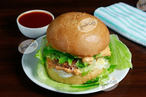 Cheesy Mexican Spiced Chicken Burger