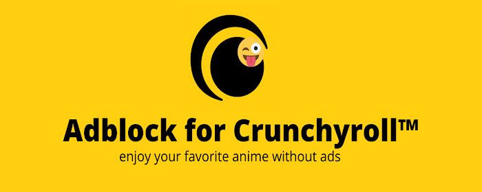 Adblock for Crunchyroll™ marquee promo image