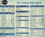 Giani's Ice Cream menu 3