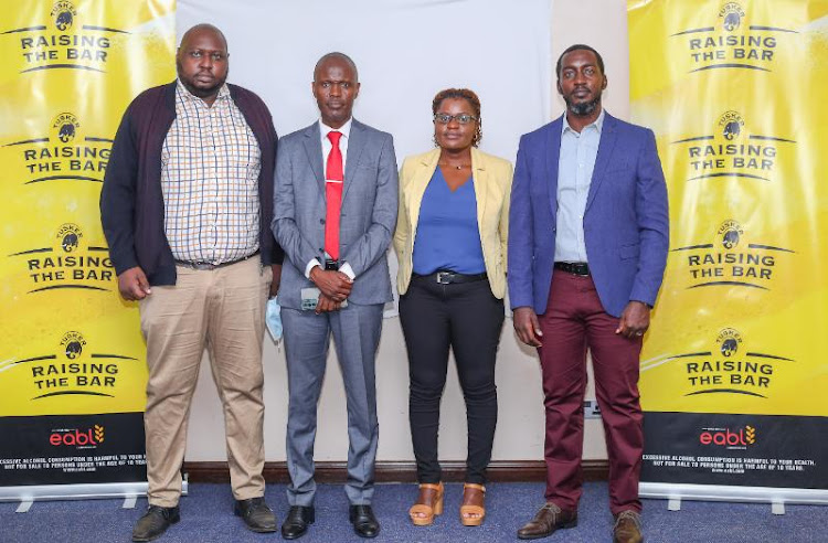 From Left - PERAK Chairman Mike Muthama, Nairobi County Acting Secretary Dr Jairus Musumba, AMREF Kenya Project Manager Lennah Kanyangi and KBL Head of Public Policy Zack Munyi.