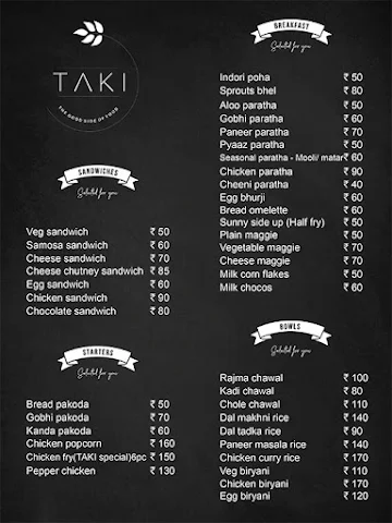 TAKI - The Good Side Of Food menu 
