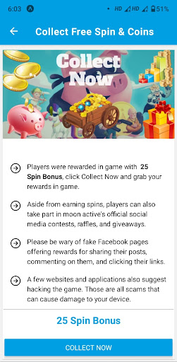 Screenshot CM Spins & Coins