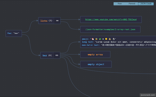 JSON Crack Formatter