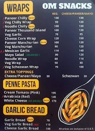 Om Snacks menu 2