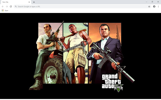 Grand Theft Auto V Wallpapers and New Tab