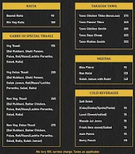 Gabru Da Dhaba menu 1