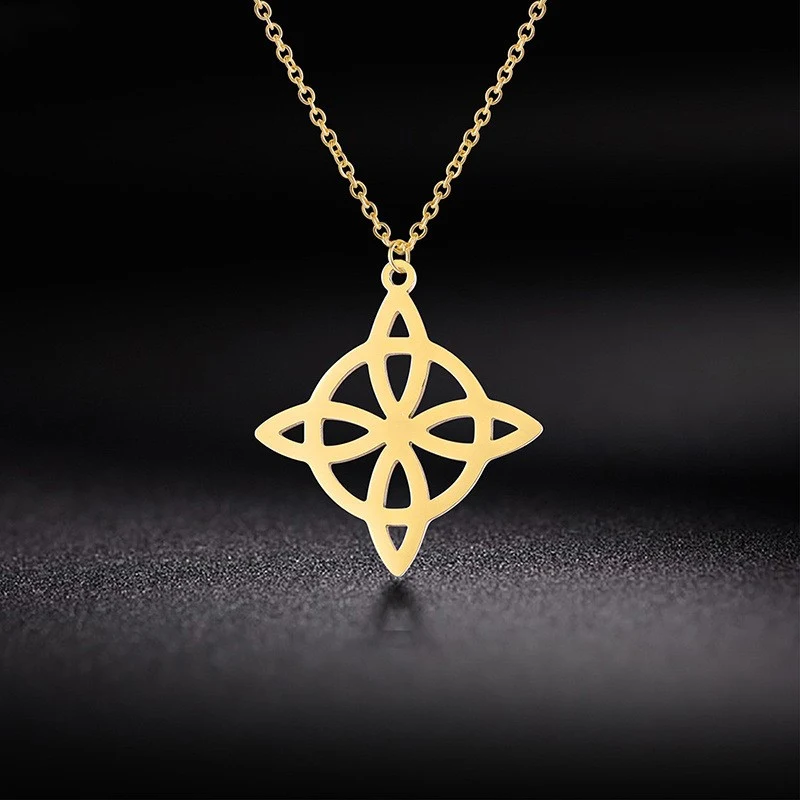 Solomon Viking Infinity Ring Kolye İlkbahar Kız Çocuk Kolyesi Takı Hediye Zarif Dayanıklı Eşsiz Tasarım
