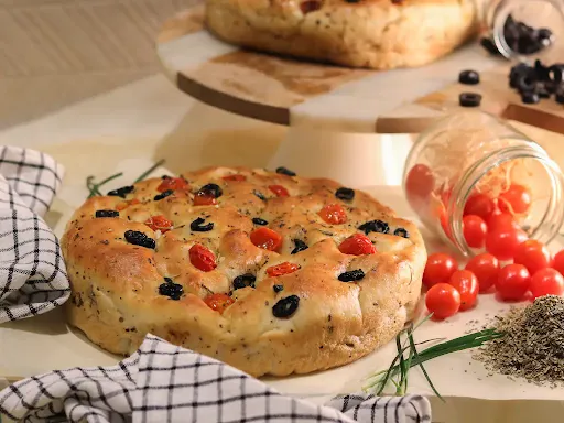 Olive & Tomato Focaccia Bread