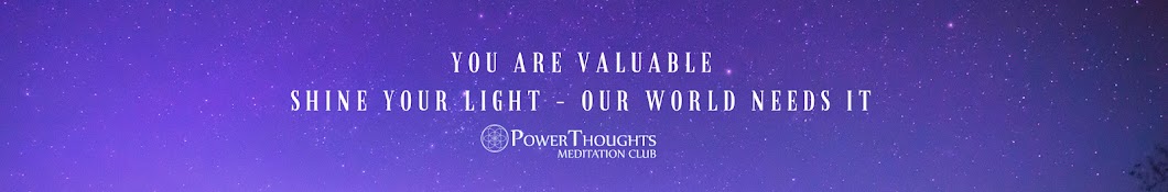 PowerThoughts Meditation Club Banner