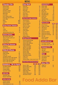 Food Adda Bar menu 1