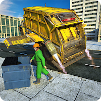 Flying Garbage Truck Dump Truck Driving Simulator