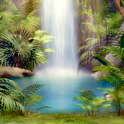 free waterfalls wallpapers  Icon