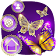 Violet Lanceur Theme Papillon Sur L'écran icon