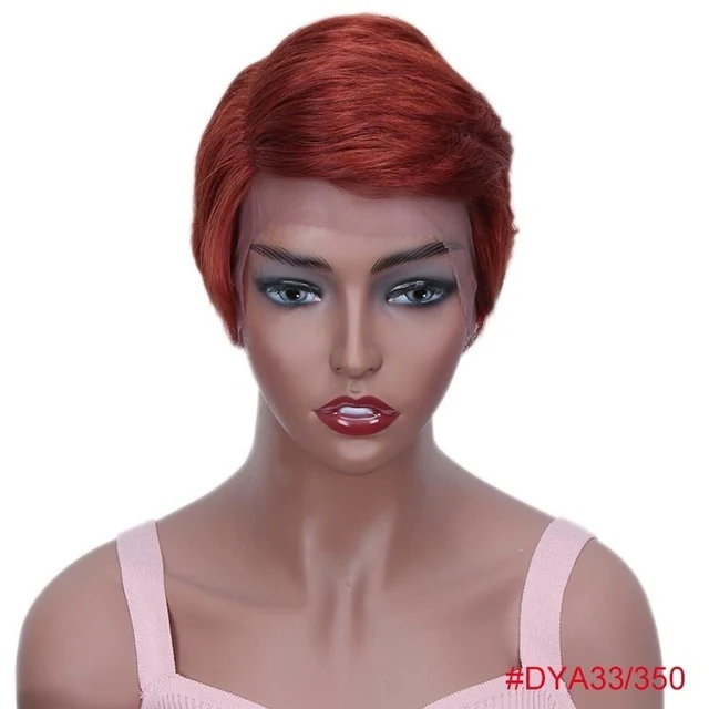 Europa y Estados Unidos 613 Rebecca Short Peluca de Cabello Real — Aspecto natural, peinado versátil, comodidad y estilo.