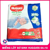 Miếng Lót Huggies Newborn 1 (Sơ Sinh - 64 Miếng) Tặng Kèm 10 Miếng