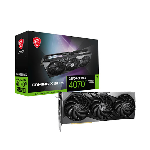 Card màn hình MSI RTX 4070 Ti SUPER 16G GAMING X SLIM 16GB GDDR6X 