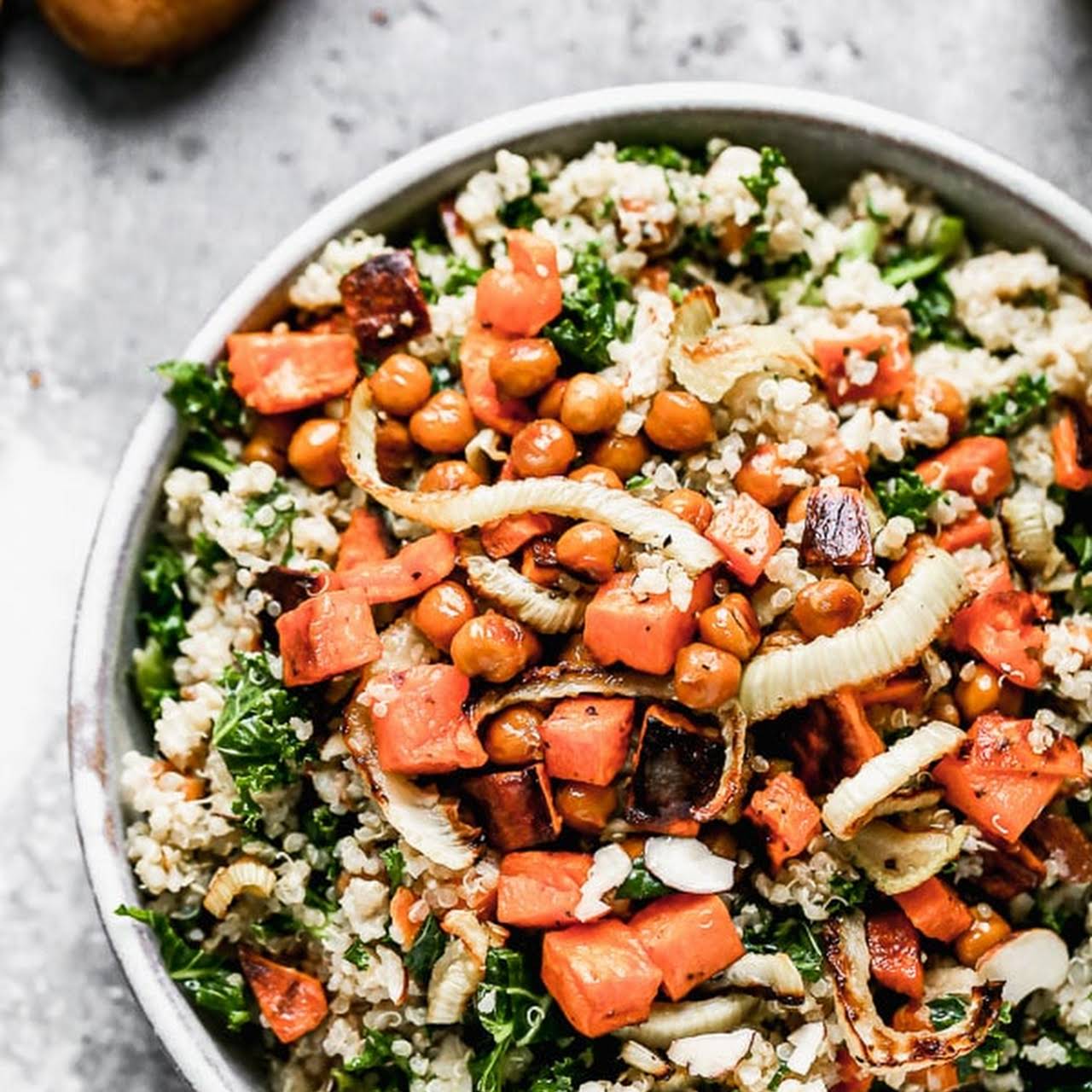 Asian Quinoa Kale Salad Meal Prep - Tastefulventure