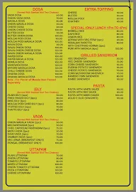 Dosa Express menu 1