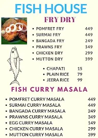 Fish House menu 1