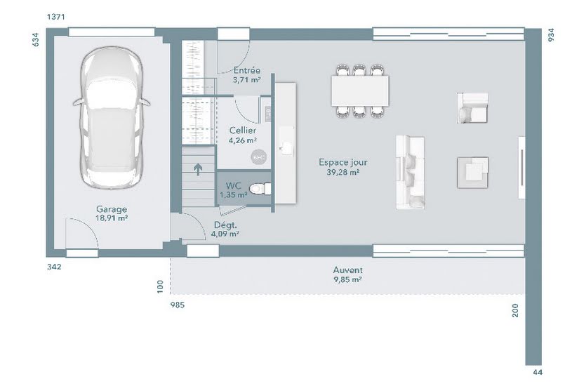  Vente Terrain + Maison - Terrain : 648m² - Maison : 100m² à Orange (84100) 