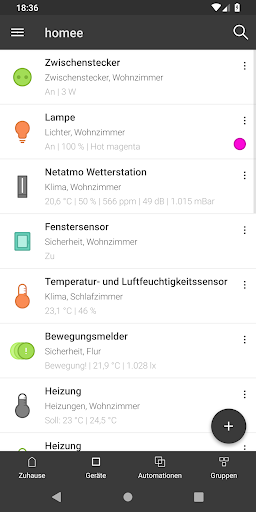 Screenshot homee