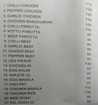 Sri Mugambigai Fast Food menu 1