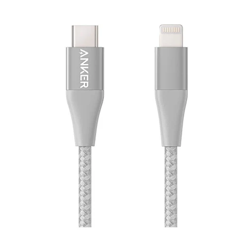 Cáp ANKER PowerLine+ II Lightning to USB-C, dài 0.9m - A8652 - Bạc