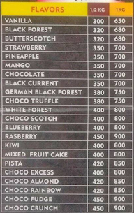 The Cake Forest menu 4