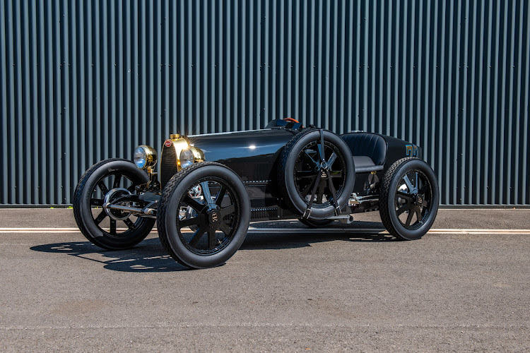 The three-quarter-sized car is a recreation of the famous Bugatti Type 35. Picture: SUPPLIED