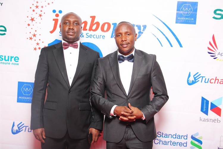 Jambo Pay CFO Dominic Kosgei and CEO Danson Muchemi