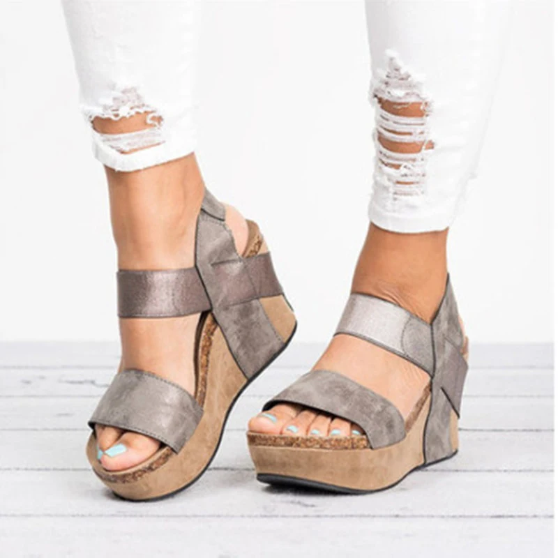 Women's Wedge Sandals, Big Size 43. Comfortable and stylish footwear for summer. Enjoy all-day comfort and a fashionable