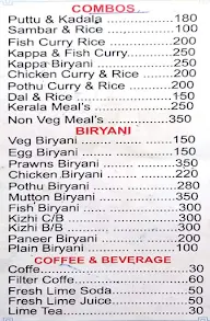 Kerala Cafe menu 4