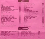 Shri's Variety Juice & Fast Food menu 1