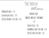 The Haven International Coffee House menu 3