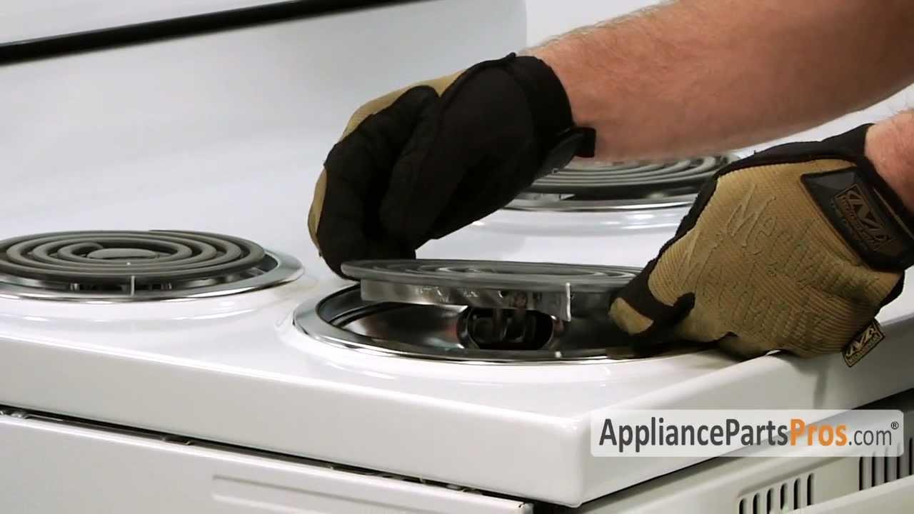 My new apartment has this electric stovetop. How can I clean the metal part  under the coil? : r/CleaningTips