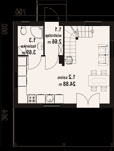 Ostrów 3 dws - Rzut parteru