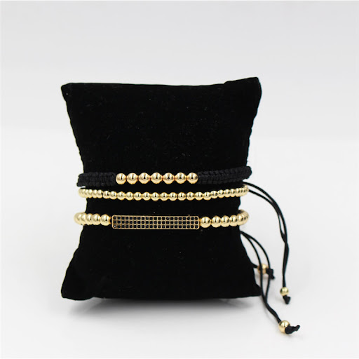 Title 1, Micro Inlaid Zircon Long Copper Bead Woven Tass...